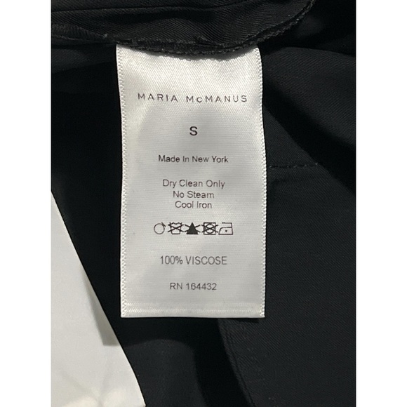 Maria Mcmanus Pant Women’s Small Black Viscose Drawstring Trousers - Picture 11 of 11
